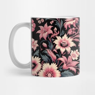 Pink Floral Motif Mug